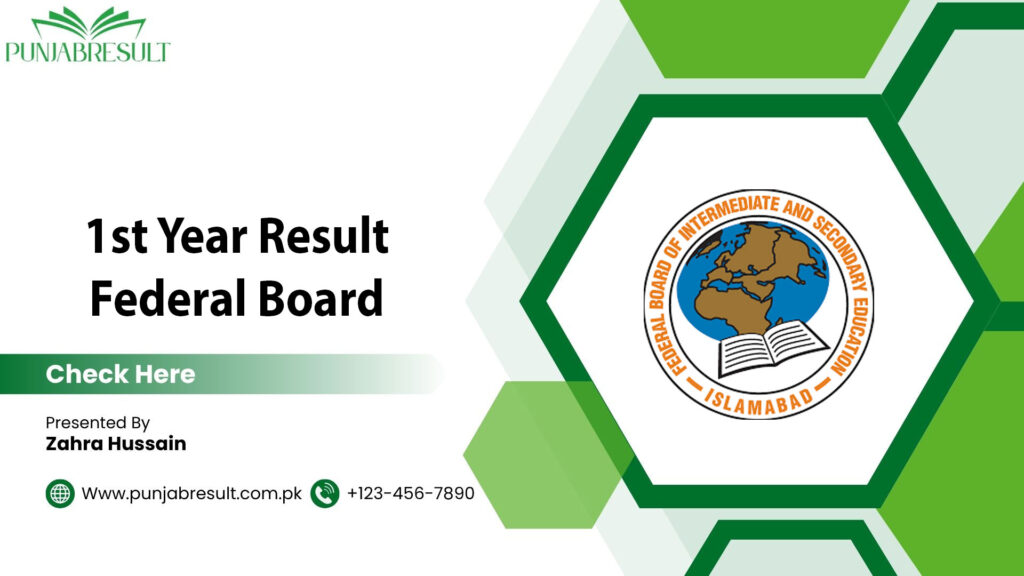 1st Year Result Federal Board