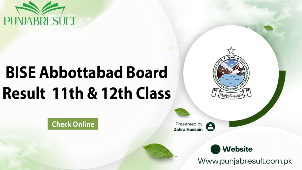 BISE Abbottabad Result 2025 11th & 12th Class