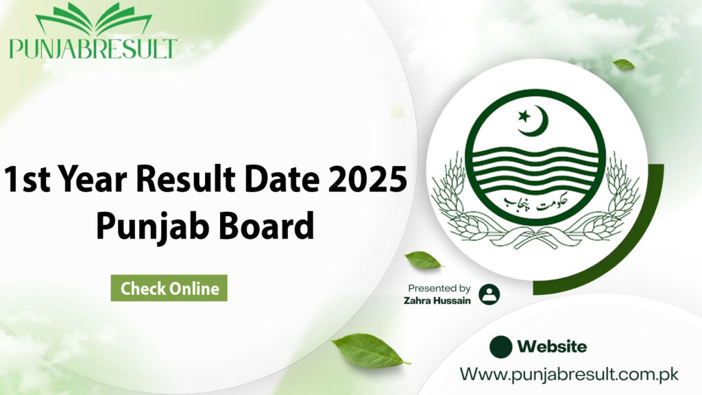1st Year Result Date 2025 Punjab Board